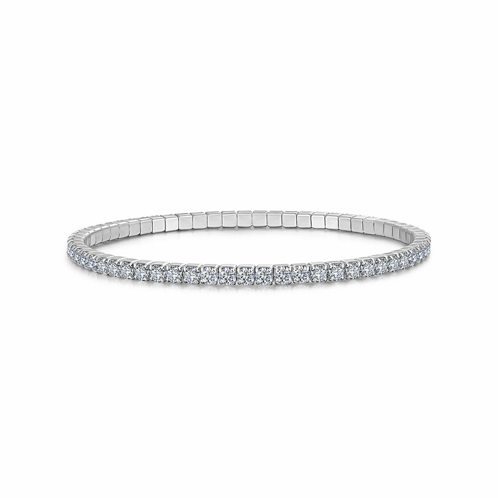 Filina Moissanite Tennis Bracelet in Sterling Silver