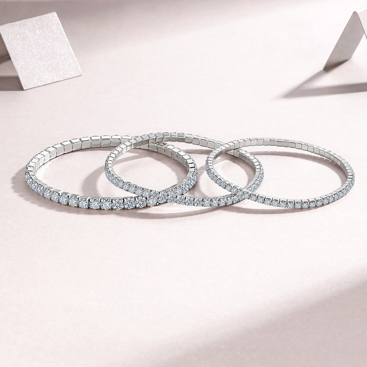 Filina Moissanite Tennis Bracelet in Sterling Silver