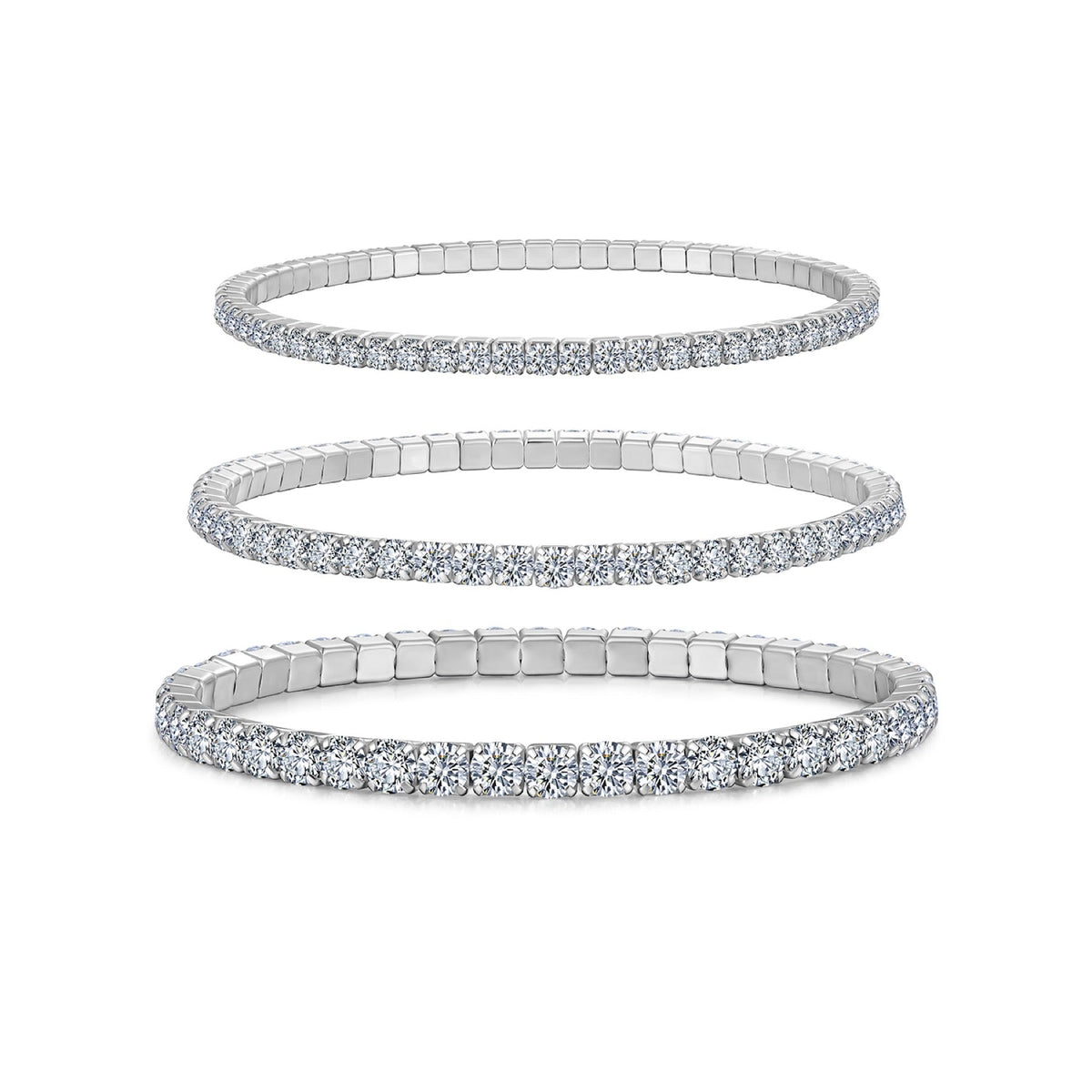 Sempiterna Moissanite Tennis Bracelet in Sterling Silver