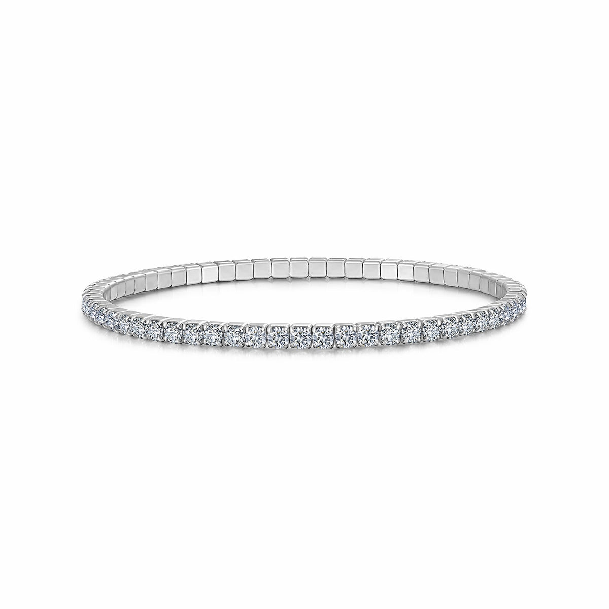 Sempiterna Moissanite Tennis Bracelet in Sterling Silver