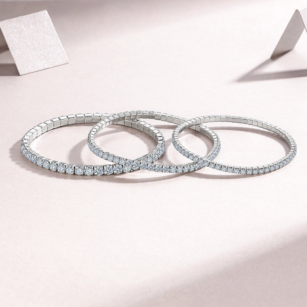 Sempiterna Moissanite Tennis Bracelet in Sterling Silver