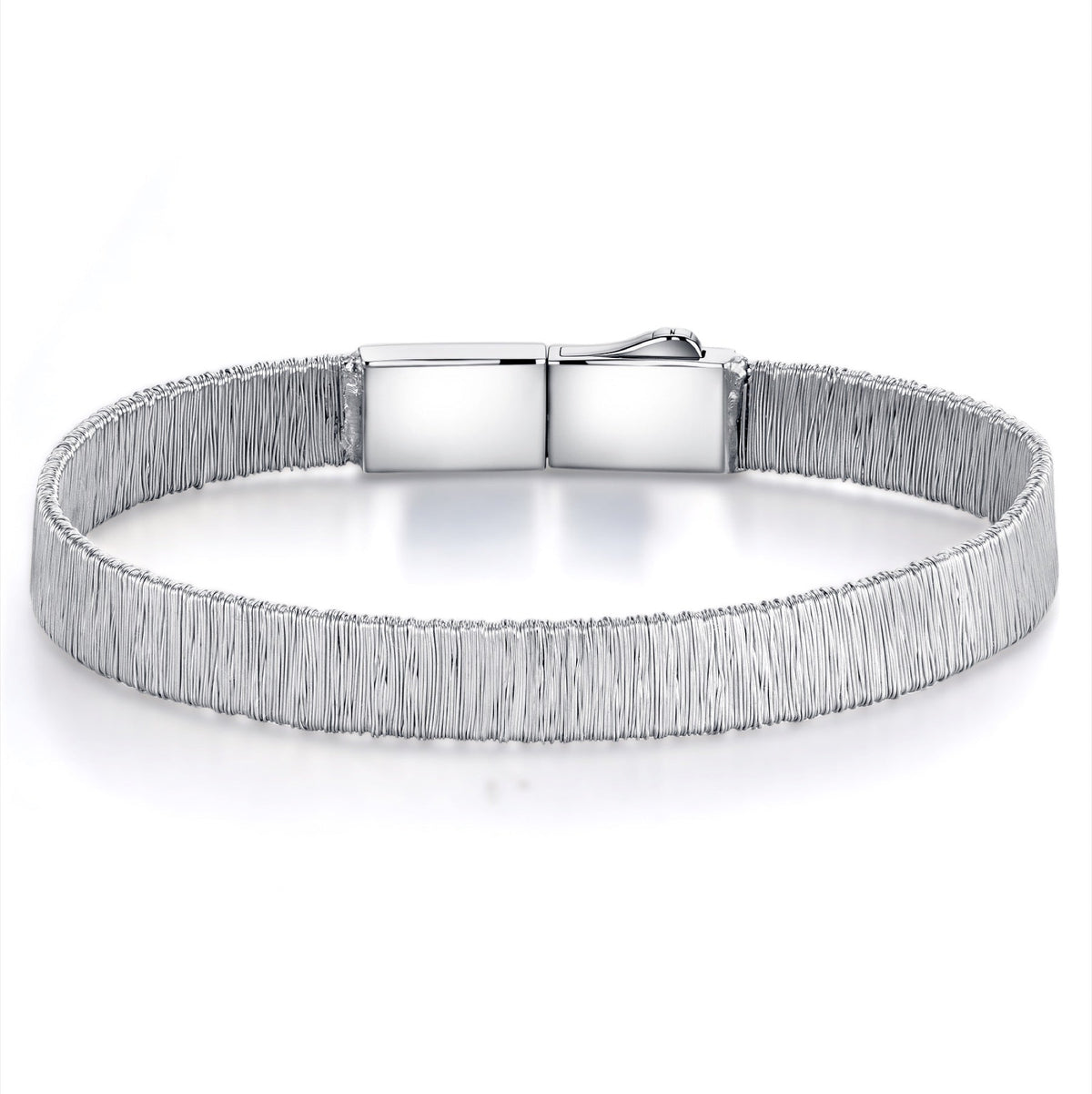 Tessuto Moissanite Bracelet in Sterling Silver