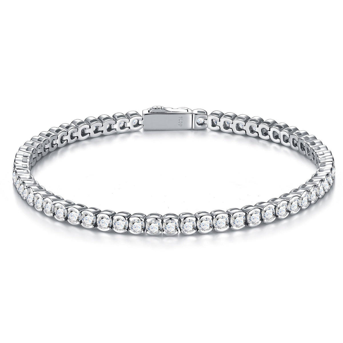Tondissima Moissanite Tennis Bracelet in Sterling Silver