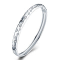 Costellata Moissanite Bangle Bracelet in Sterling Silver