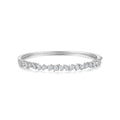 Rialto Moissanite Bangle Bracelet in Sterling Silver