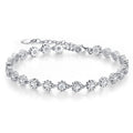 Astrina Moissanite Tennis Bracelet in Sterling Silver
