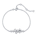 Costellina Moissanite Chain Bracelet in Sterling Silver