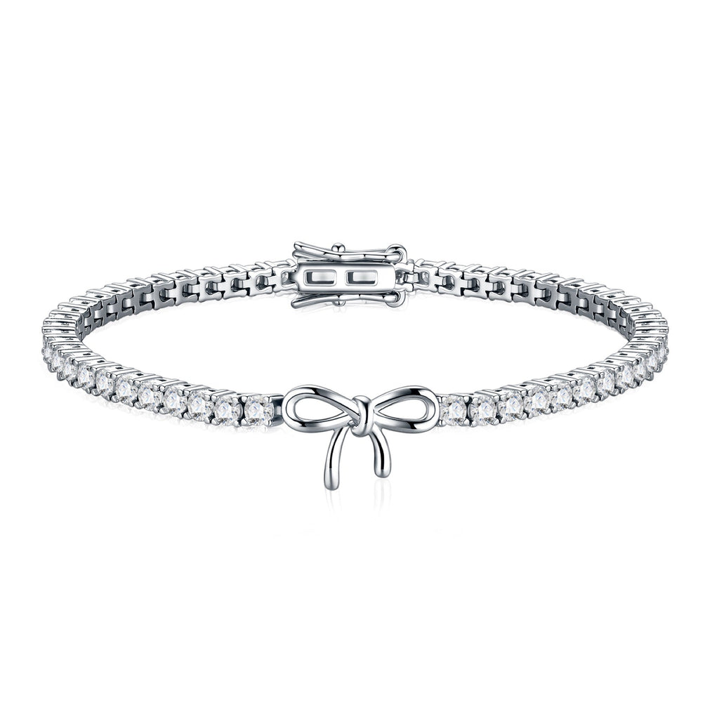 Fiocchino Moissanite Tennis Bracelet in Sterling Silver