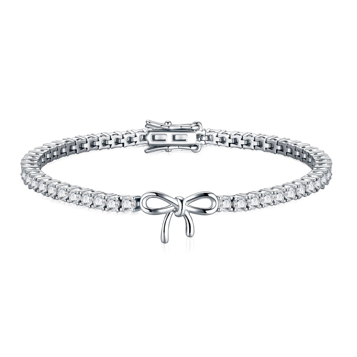 Fiocchino Moissanite Tennis Bracelet in Sterling Silver