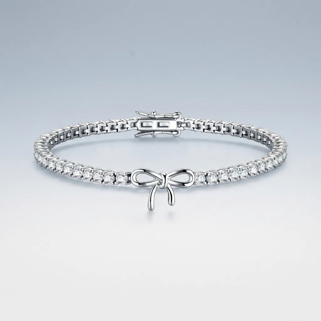 Fiocchino Moissanite Tennis Bracelet in Sterling Silver