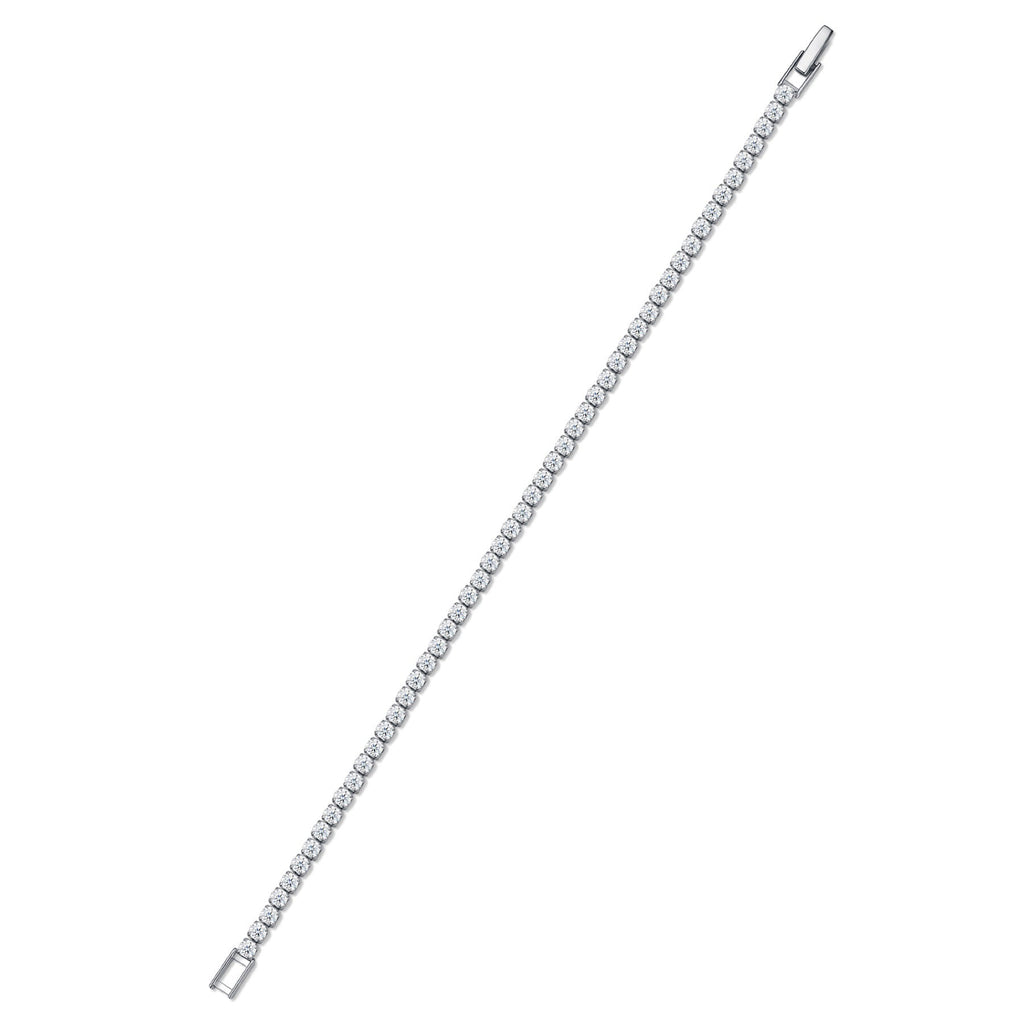 Rotondina Moissanite Tennis Bracelet in Sterling Silver