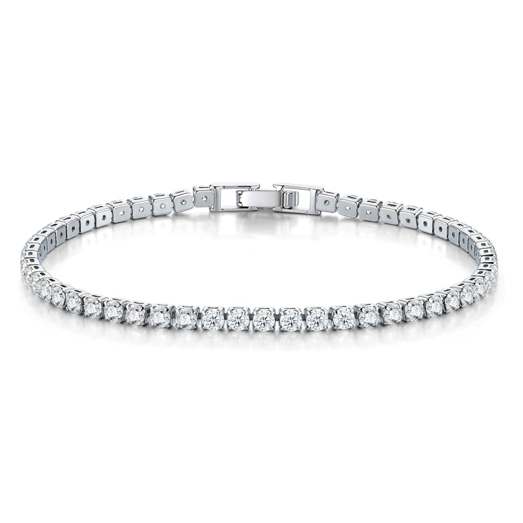 Rotondina Moissanite Tennis Bracelet in Sterling Silver