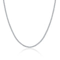 Galaxia Moissanite Tennis Necklace in Sterling Silver