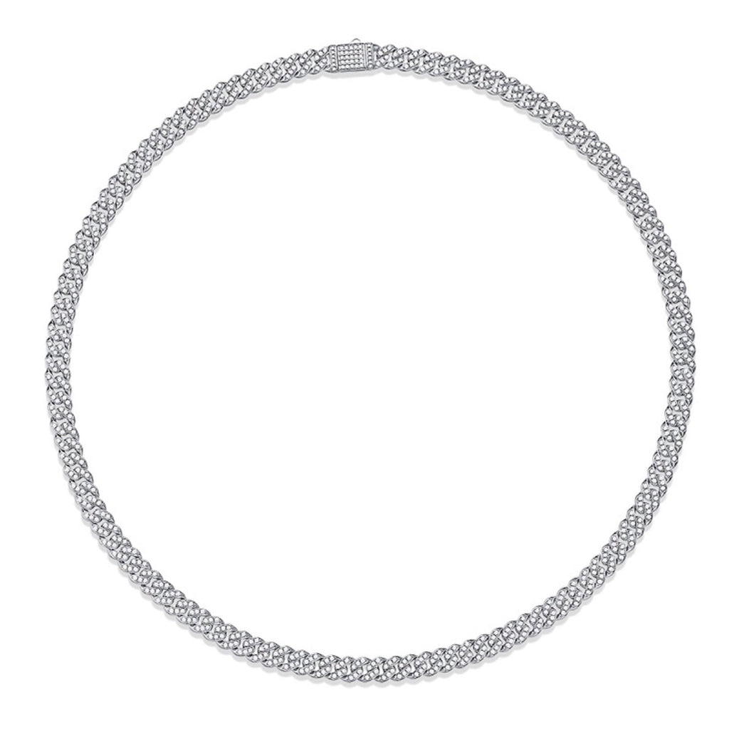 Vitale Moissanite Tennis Necklace in Sterling Silver