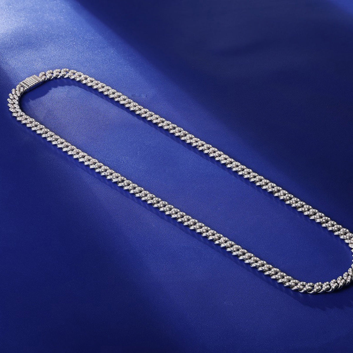 Vitale Moissanite Tennis Necklace in Sterling Silver