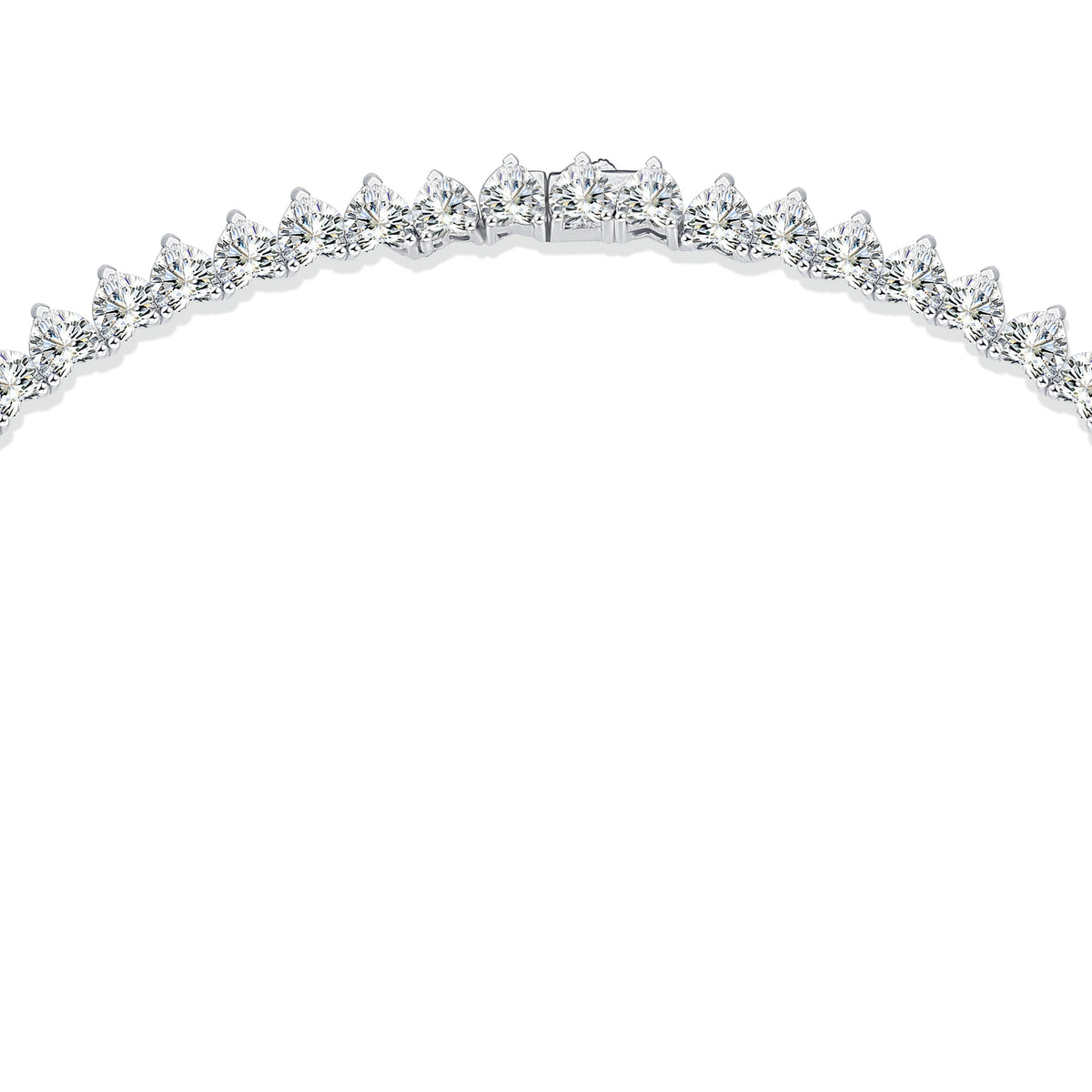 Attrazione 1 Carat Moissanite Tennis Necklace in Sterling Silver