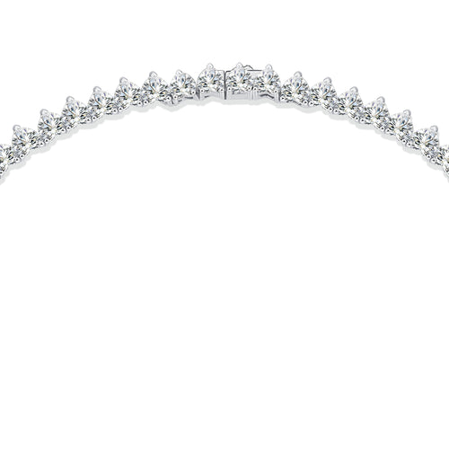 Attrazione 1 Carat Moissanite Tennis Necklace in Sterling Silver