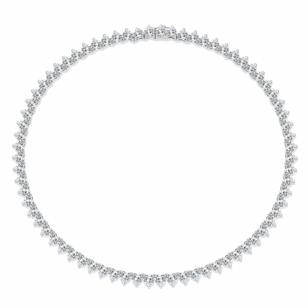 Attrazione 1 Carat Moissanite Tennis Necklace in Sterling Silver