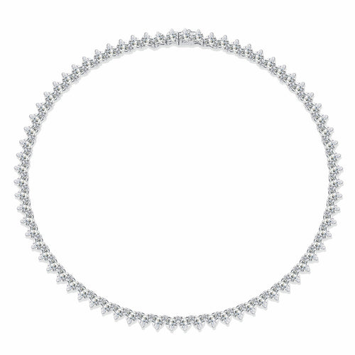 Attrazione 1 Carat Moissanite Tennis Necklace in Sterling Silver