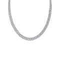Ghiacciaia Moissanite Tennis Necklace in Sterling Silver
