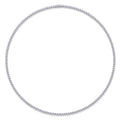 Solitaria Moissanite Tennis Necklace in Sterling Silver