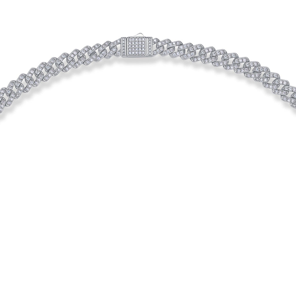 Effimera Moissanite Tennis Necklace in Sterling Silver