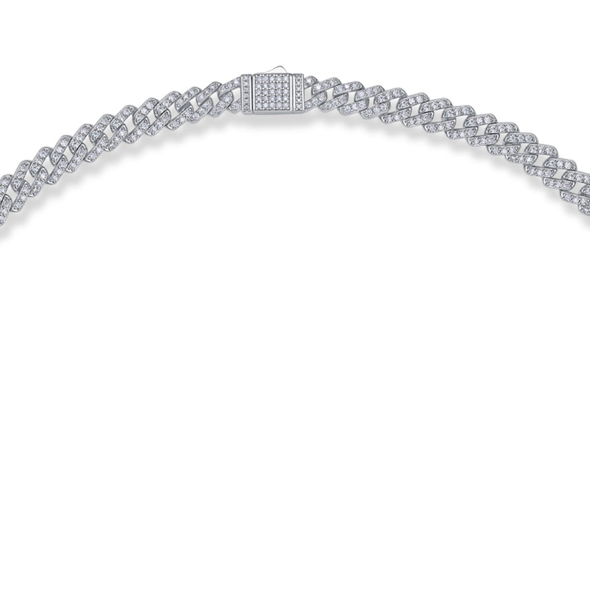 Effimera Moissanite Tennis Necklace in Sterling Silver