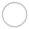 Effimera Moissanite Tennis Necklace in Sterling Silver