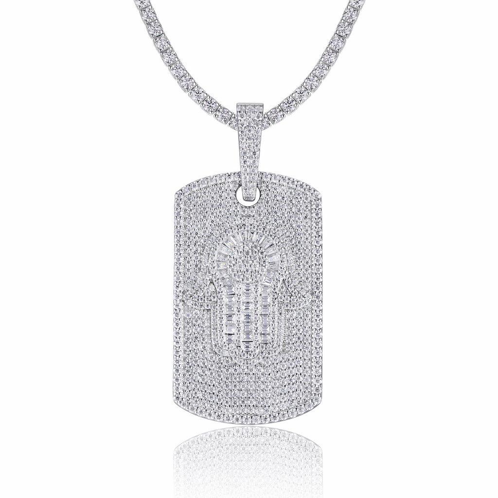 Talismano Moissanite Pendant Necklace in Sterling Silver