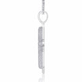 Colata Moissanite Cross Necklace in Sterling Silver