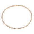 Dorata Moissanite Tennis Necklace in Gold-Tone Sterling Silver