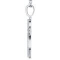 Pilastro Moissanite Cross Necklace in Sterling Silver