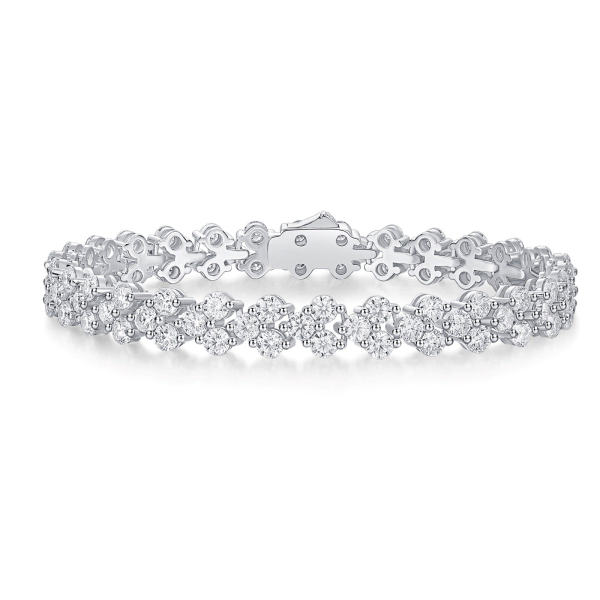 Canone Moissanite Tennis Bracelet in Sterling Silver