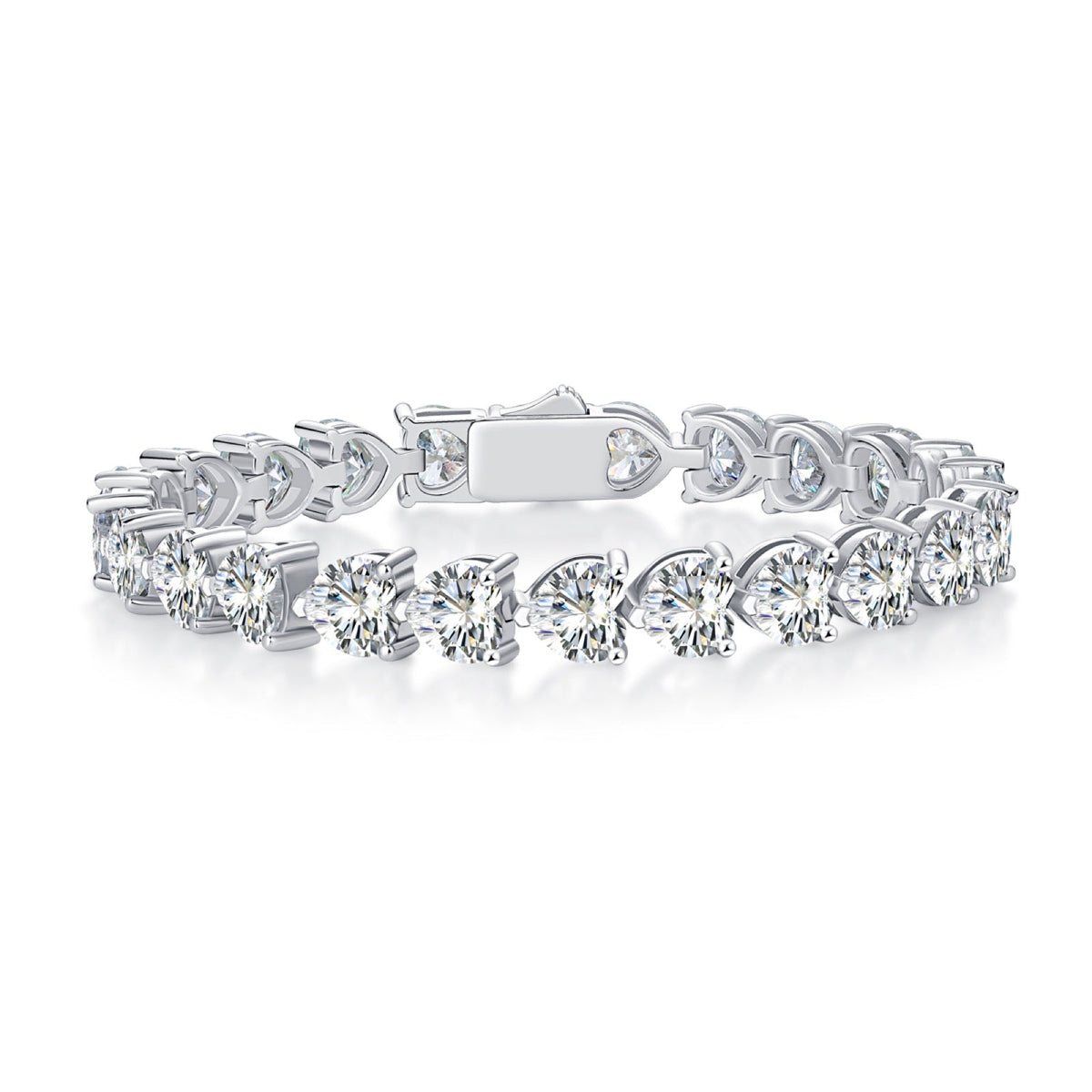 Quotidiano 1 Carat Moissanite Tennis Bracelet in Sterling Silver