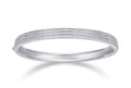 Giostra Moissanite Bangle Bracelet in Sterling Silver