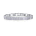 Serratura Moissanite Bracelet in Sterling Silver