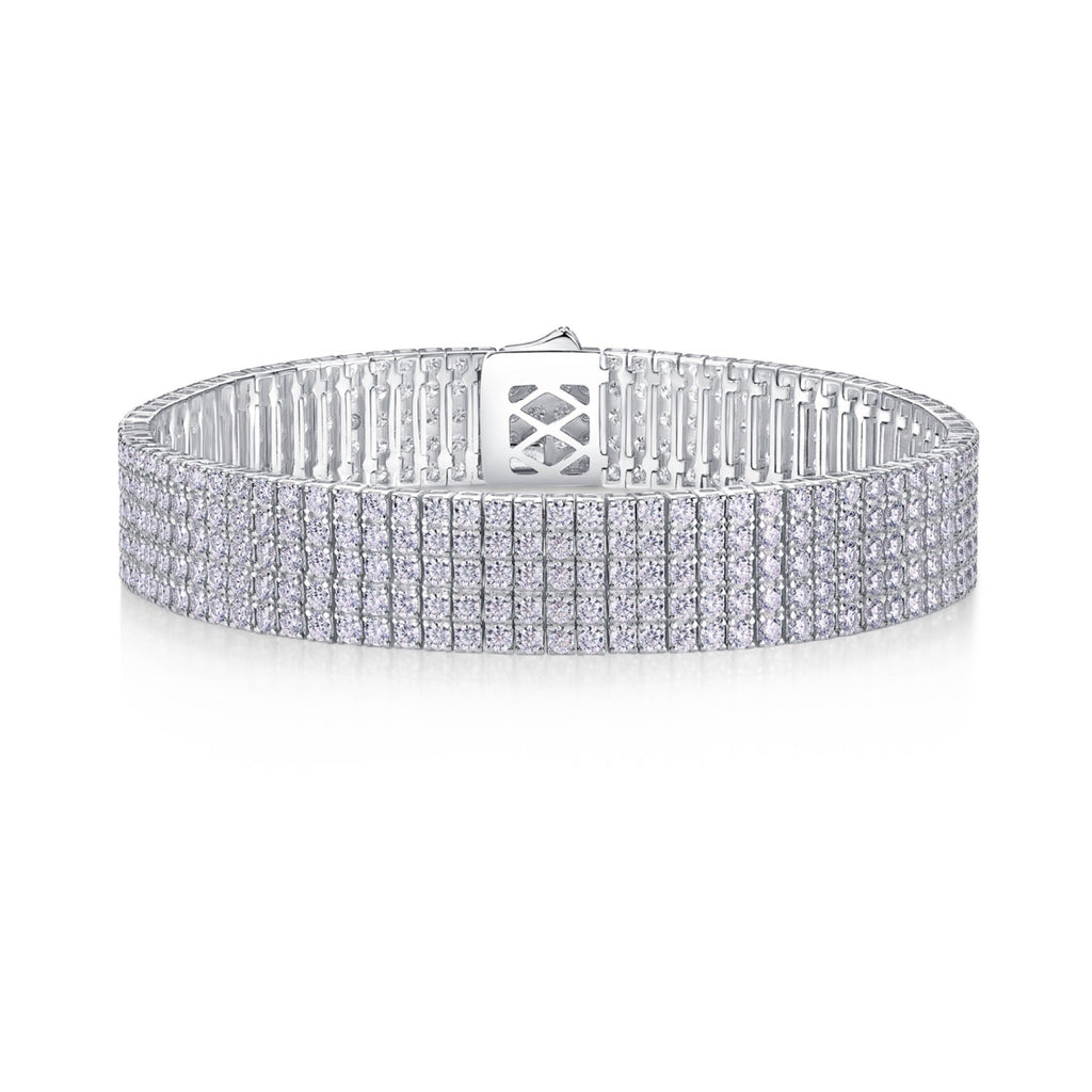 Essenza Moissanite Bracelet in Sterling Silver