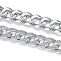 Maglione Moissanite Cuban Link Bracelet in Sterling Silver