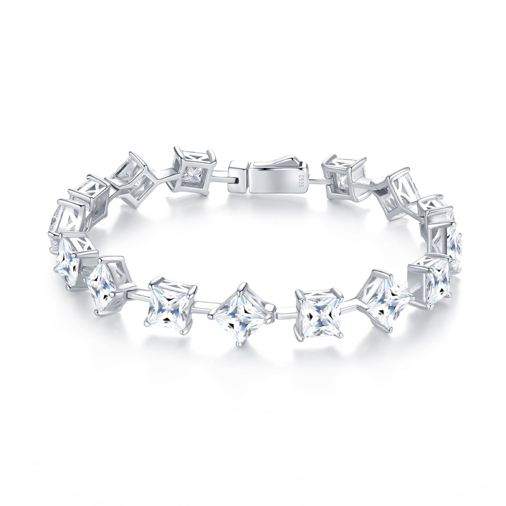 Prismi Moissanite Tennis Bracelet in Sterling Silver