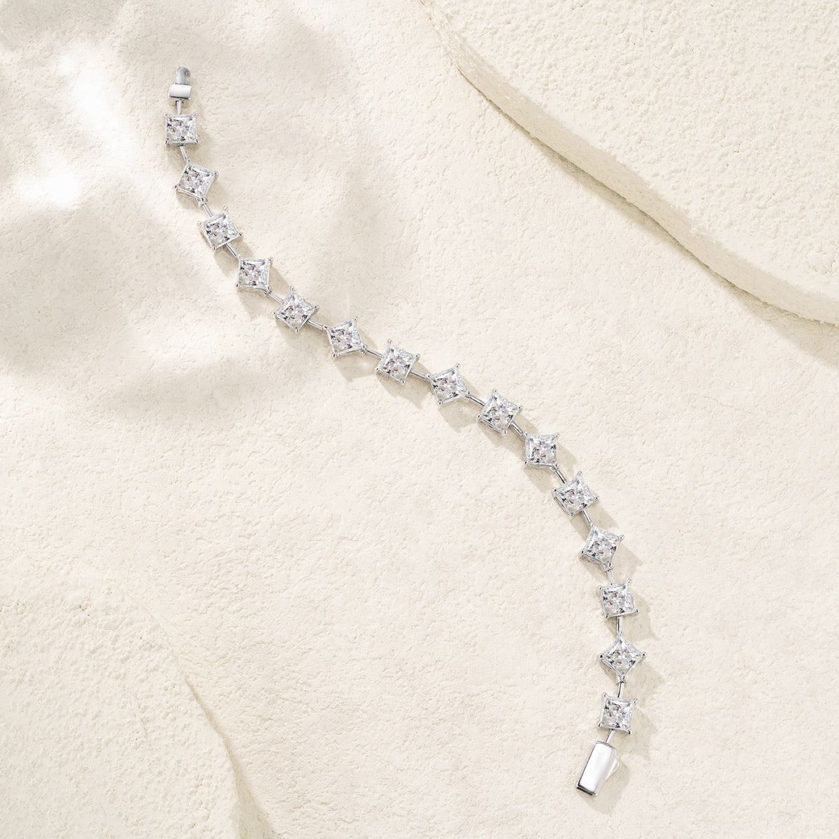 Prismi Moissanite Tennis Bracelet in Sterling Silver