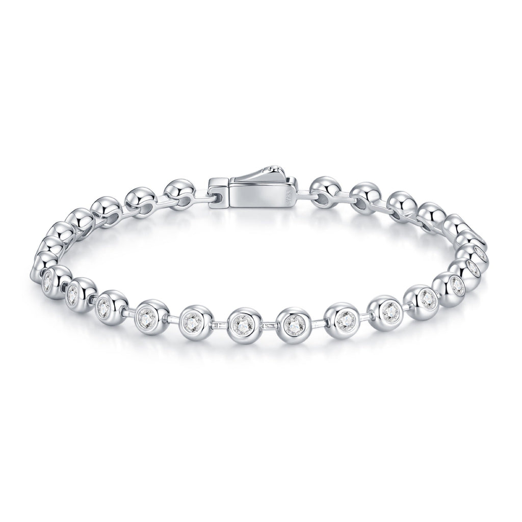 Sferica Moissanite Tennis Bracelet in Sterling Silver