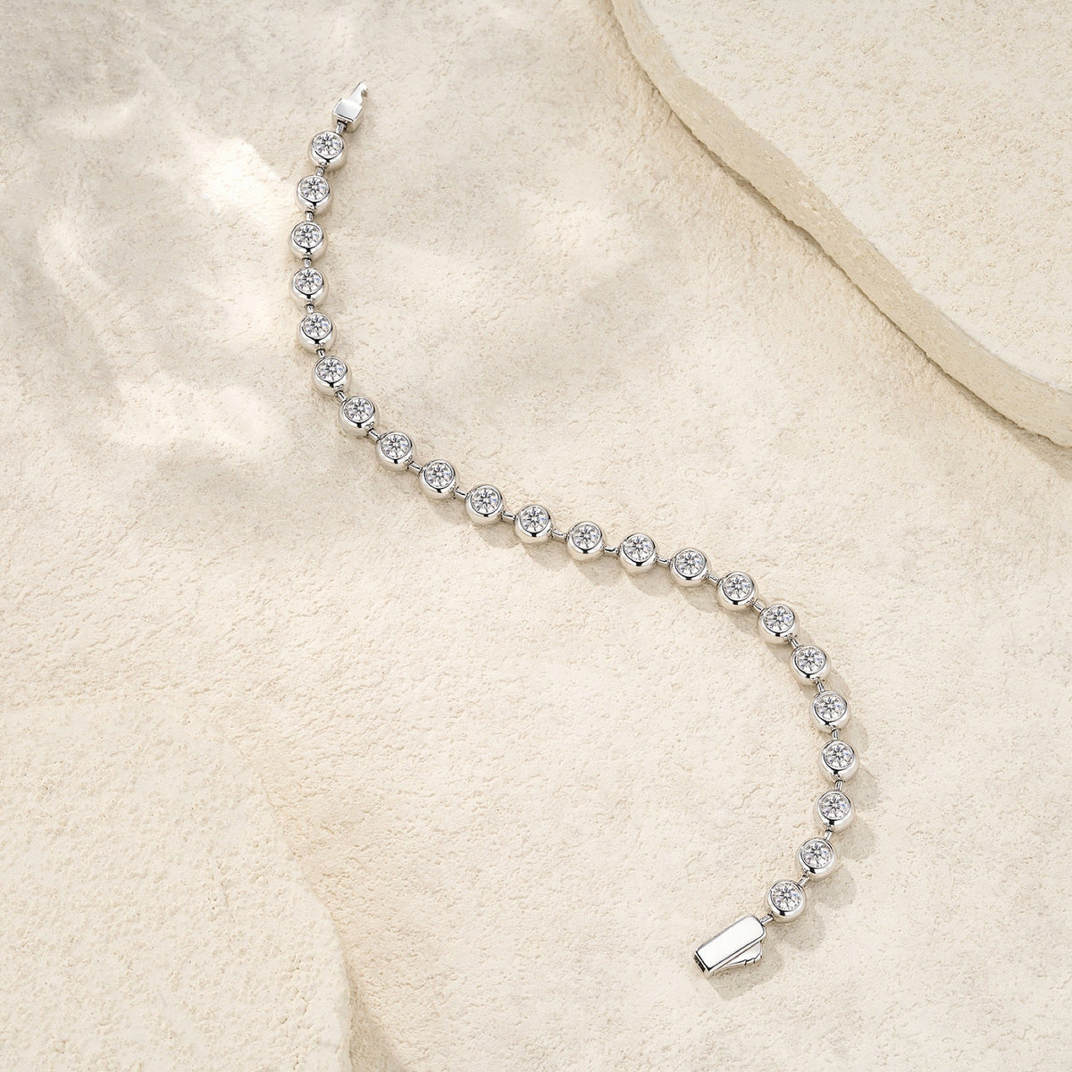 Sferica Moissanite Tennis Bracelet in Sterling Silver