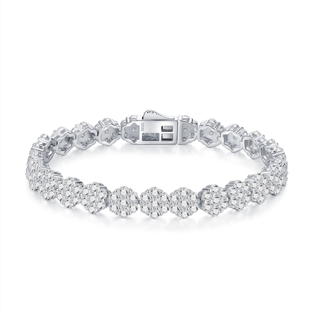 Alonata Moissanite Tennis Bracelet in Sterling Silver