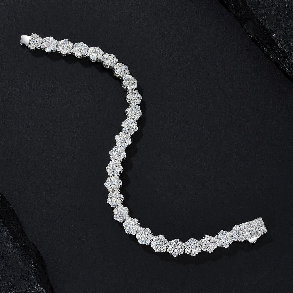 Alonata Moissanite Tennis Bracelet in Sterling Silver