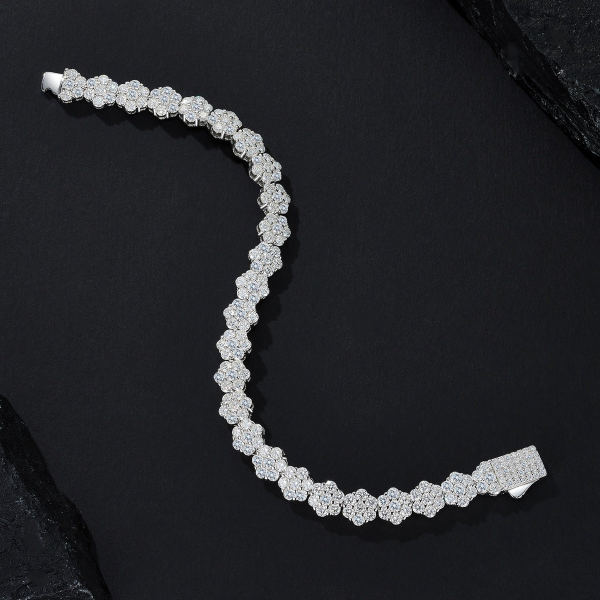 Alonata Moissanite Tennis Bracelet in Sterling Silver