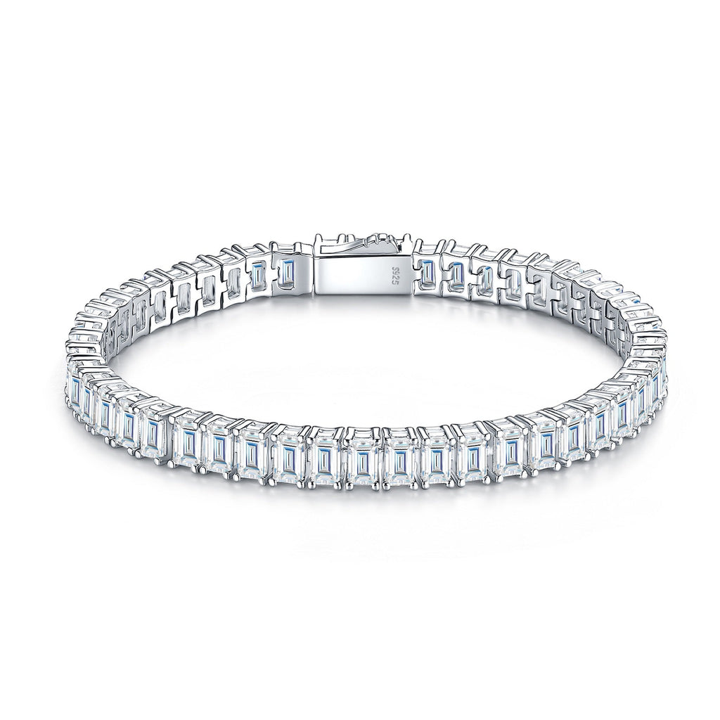 Lastrina Moissanite Tennis Bracelet in Sterling Silver