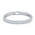 Lastrina Moissanite Tennis Bracelet in Sterling Silver