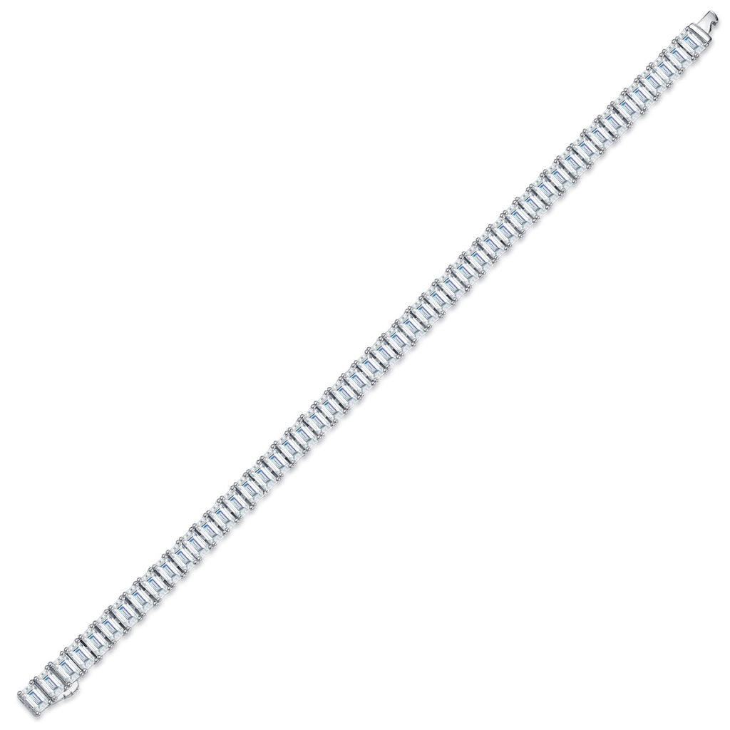 Lastrina Moissanite Tennis Bracelet in Sterling Silver