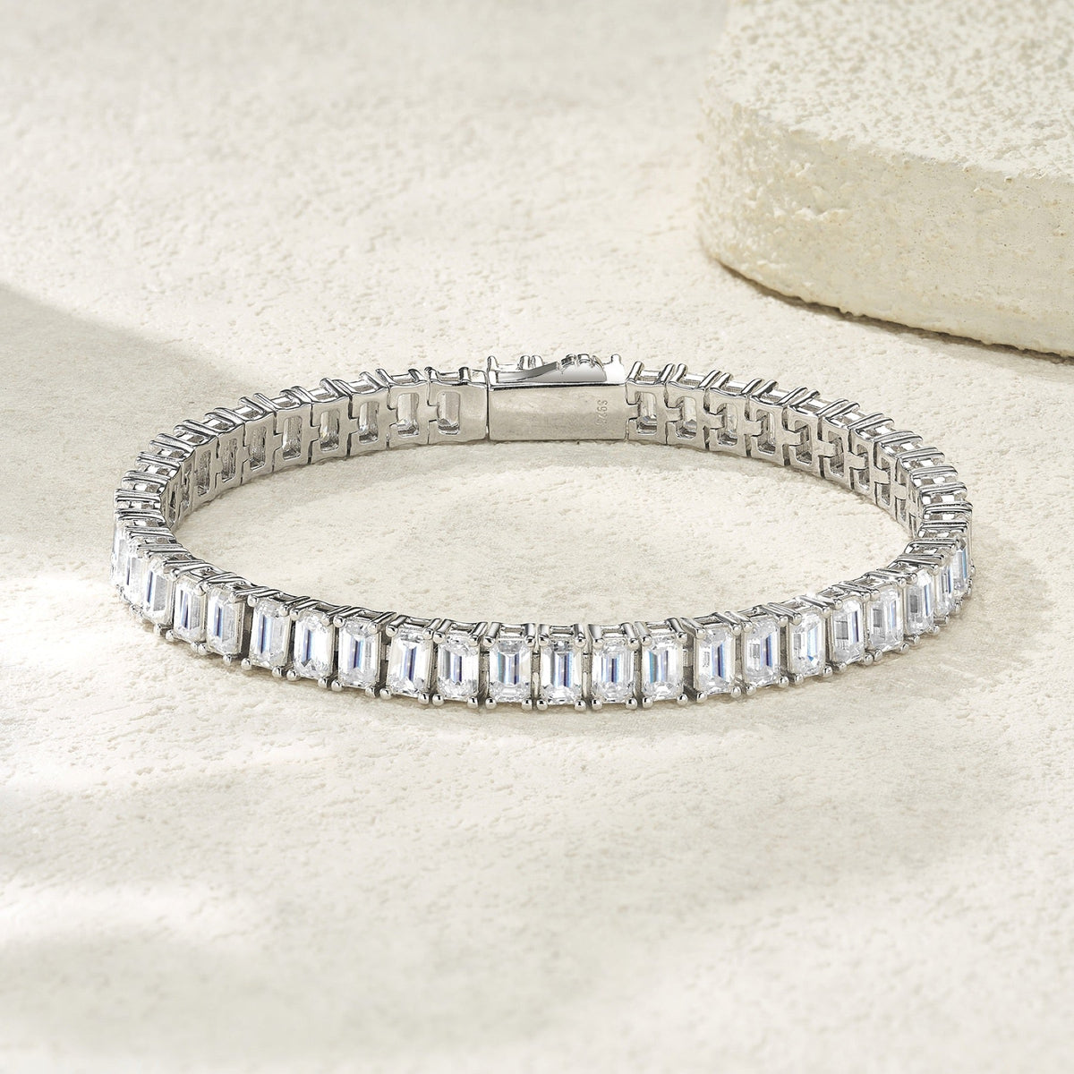 Lastrina Moissanite Tennis Bracelet in Sterling Silver