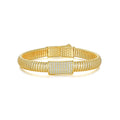 Elastico Moissanite Bangle Bracelet in Gold-Tone Sterling Silver